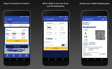 Plus, add extras like EarlyBird Check-In®. . Download southwest app